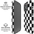 Black and White Checkered iPhone 16 Pro Max Magsafe Impact Case